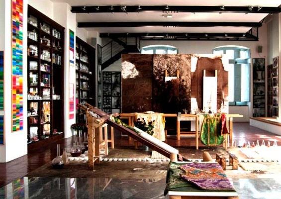 Una sala del Museo Hermann Nitsch di Napoli