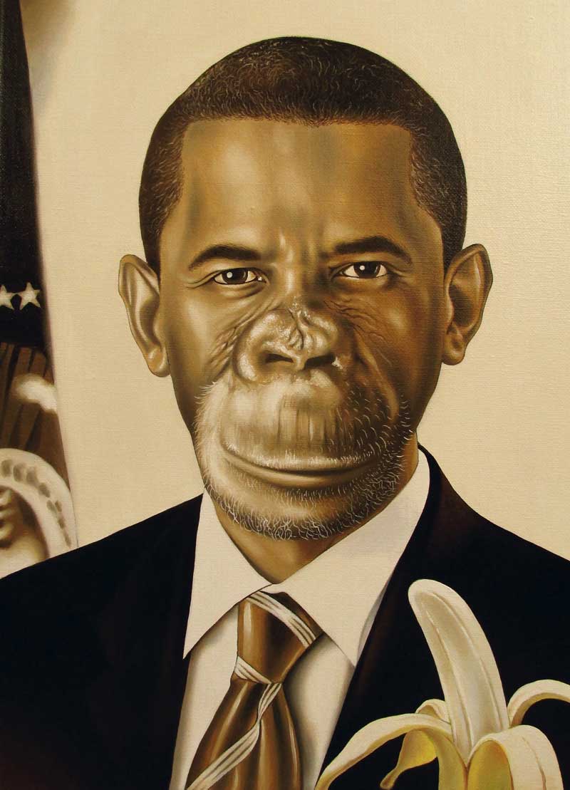 Bananack-Obama---oil-on-canvas---cm70x50---2014