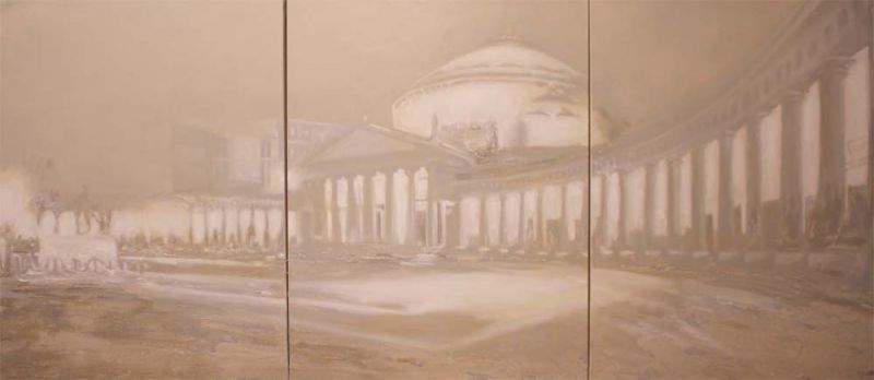 Piazza Plebiscito-Napoli cm 80 x 180
