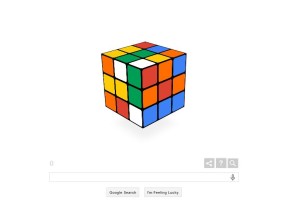 Il doodle di Rubik, Google omaggia il cubo