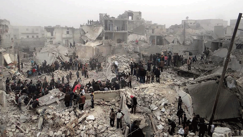 Immagine recente della città di Aleppo - Siria