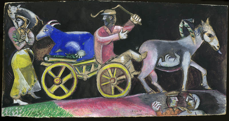 Marc Chagall - Le Marchand de Bestiaux (The Cattle Dealer), 1912